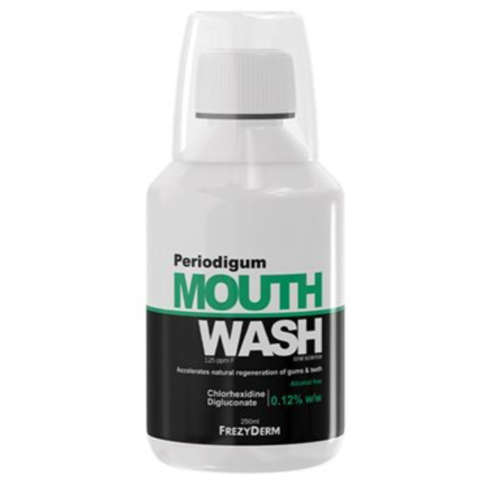 Ополіскувач FrezyDerm Periodigum, СHX 0.12%+фтор, проти пародонтиту, 250 мл