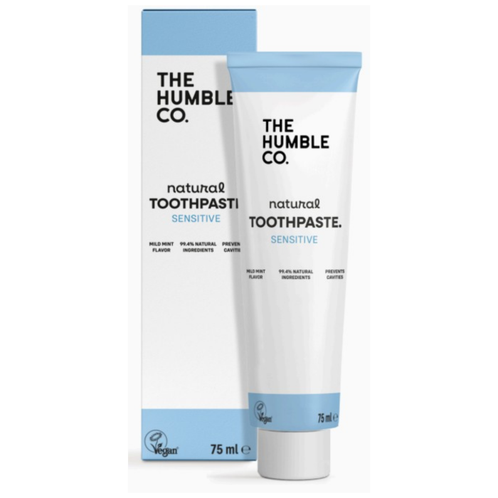Зубна паста натуральна The Humble Co. Sensitive, для чутливих зубів смак м'яти, 75 мл