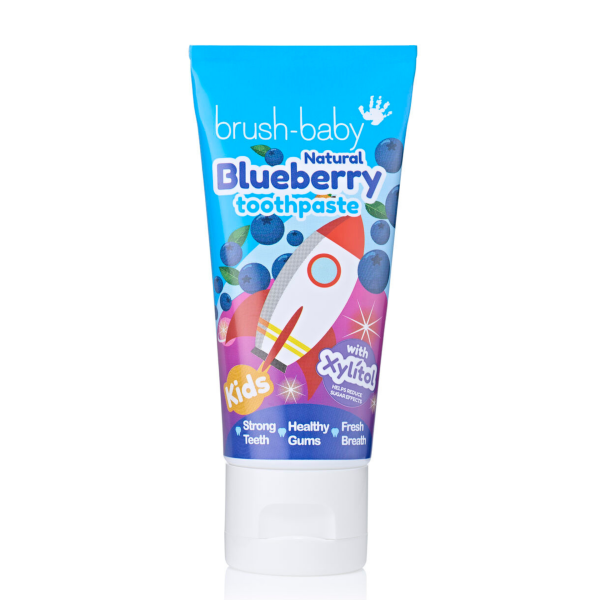 Дитяча зубна паста Brush-Baby Blueberry 3+ роки, чорниця, 1350 ppm, 50 мл