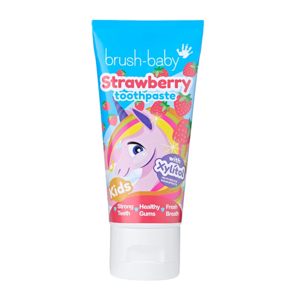 Дитяча зубна паста Brush-Baby Strawberry 3+ роки, полуниця, 1350 ppm, 50 мл