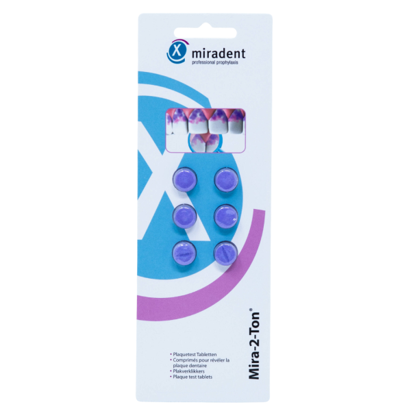 Таблетки для індикації бактеріального нальоту Miradent Mira-2-Ton, 6 шт.