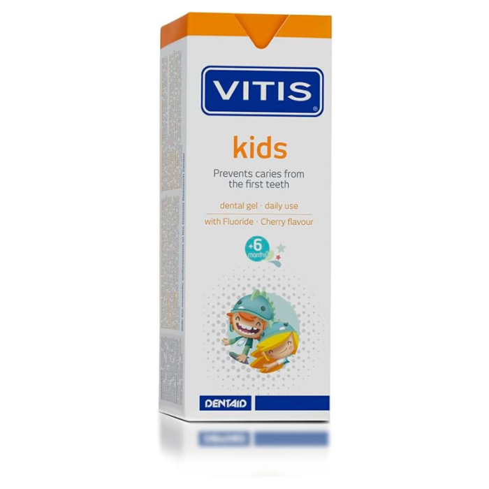 Дитячий гель-паста VITIS KIDS, 6 міс-6 років, зі смаком вишні, 50 мл