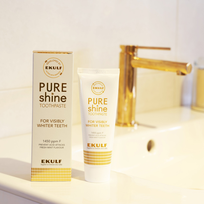 Зубна паста Ekulf PURE shine відбілююча, 75 мл
