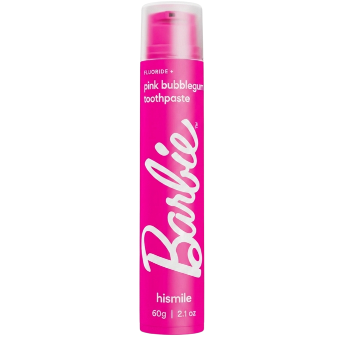 Зубна паста Hismile  Barbie Pink Bubblegum, смак жувальної гумки, 60г