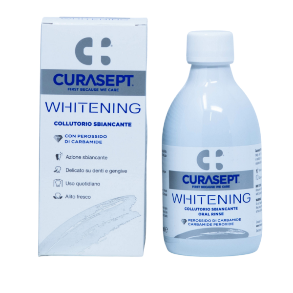 Ополіскувач CURASEPT WHITENING, відбілюючий, з фтором,  300мл Ополіскувач CURASEPT WHITENING, відбілюючий, з фтором,  300мл