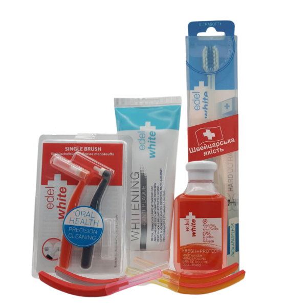 Набір ортодонтичний Edel+White, для догляду за брекетами