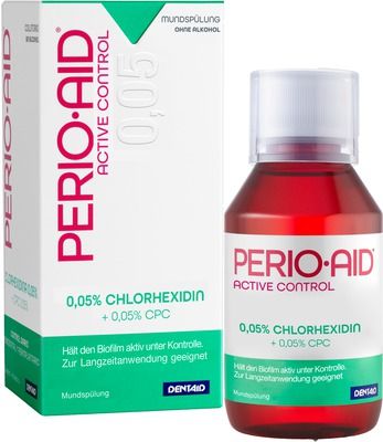 Ополіскувач PERIO-AID Active control, 0,05%, для зменшення бактеріального нальоту, 150 мл