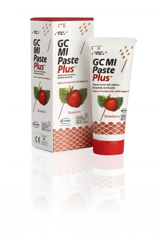 Паста-гель для ремінералізації зубів MI Paste Plus (Мі паста плюс),  полуниця, 35 мл Паста-гель для ремінералізації зубів MI Paste Plus (Мі паста плюс),  полуниця, 35 мл