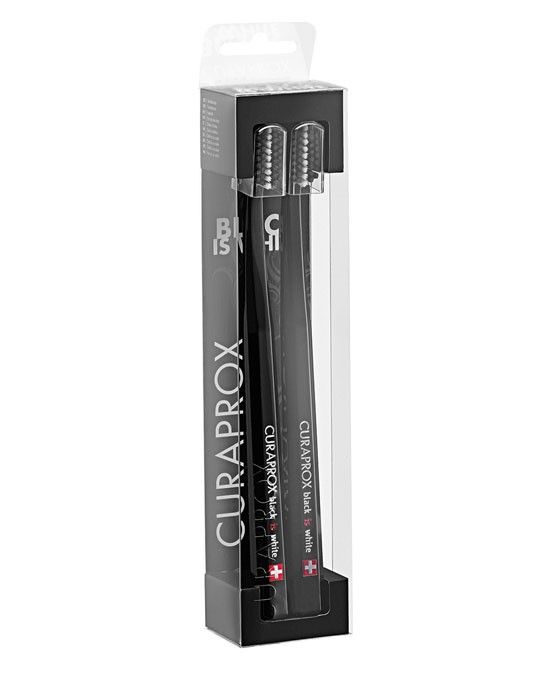 Набір зубних щіток Curaprox Black Is White Duo Black UltraSoft Набір зубних щіток Curaprox Black Is White Duo Black UltraSoft
