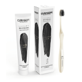 Зубна паста CURASEPT LUXURY WHITENING WHITE, відбілююча, ремінералізуюча  з перекисом карбаміду, 75 мл+зубна щітка