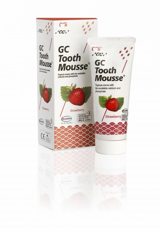 Крем для ремінералізації зубів, TOOTH MOUSSE (Тус мус), полуниця, 35 мл Крем для ремінералізації зубів, TOOTH MOUSSE (Тус мус), полуниця, 35 мл