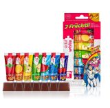 Дитяча зубна паста Edel+White, набір, 7 фруктів, 7 шт по 9 мл, з першого зуба